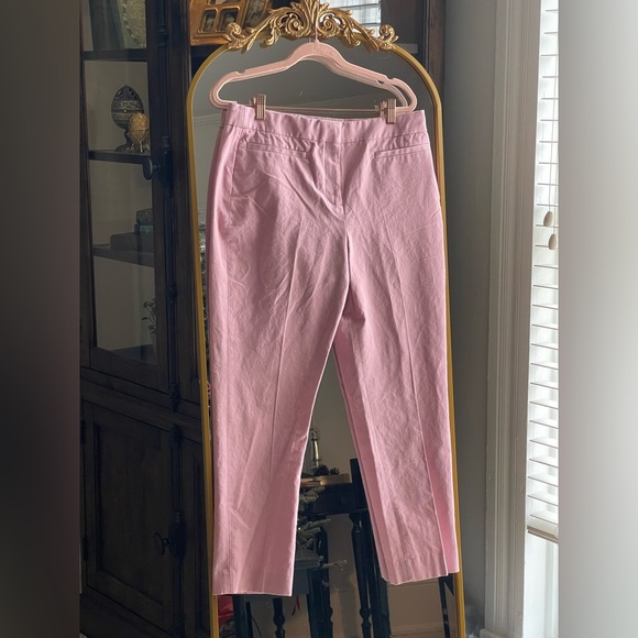 J. Crew Pants - JCrew NWT French girl ankle crop pant in pink Italian cotton